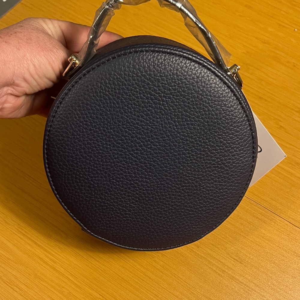 NWT Navy Blue Round Crossbody Bag - Picture 7 of 11